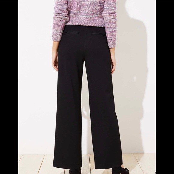 loft wide leg pull on pants